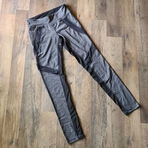 Gray and black workout leggings